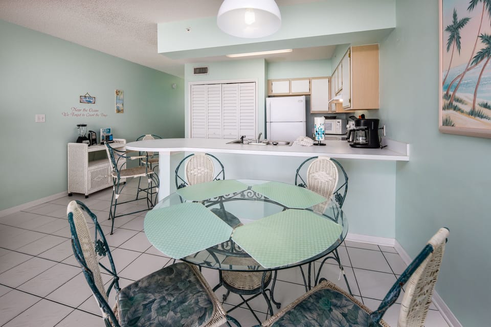 Dining area - Dining table for four.