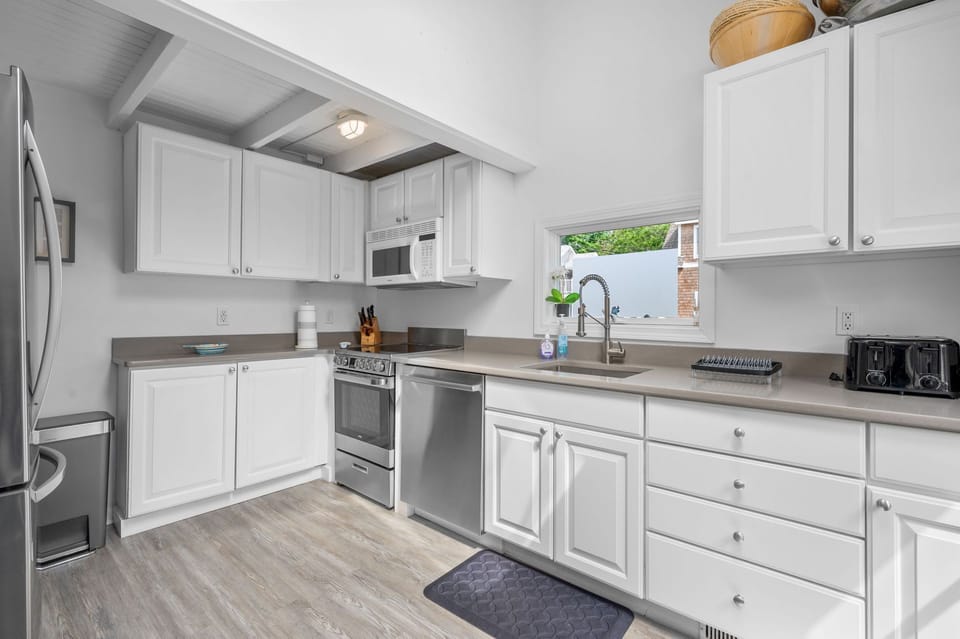 Large window above the sink allows more light to brighten this space-17 Ocean Ave Harwich Port Cape Cod-Kare Not-NEVR