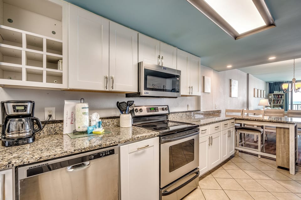 Kitchen is well appointed