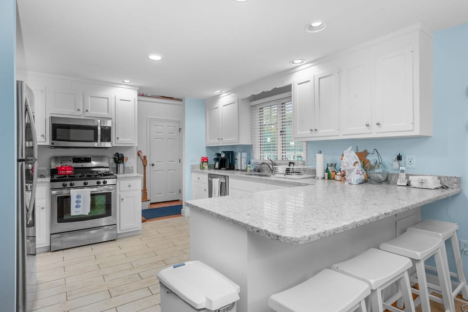 Kitchen island with seating