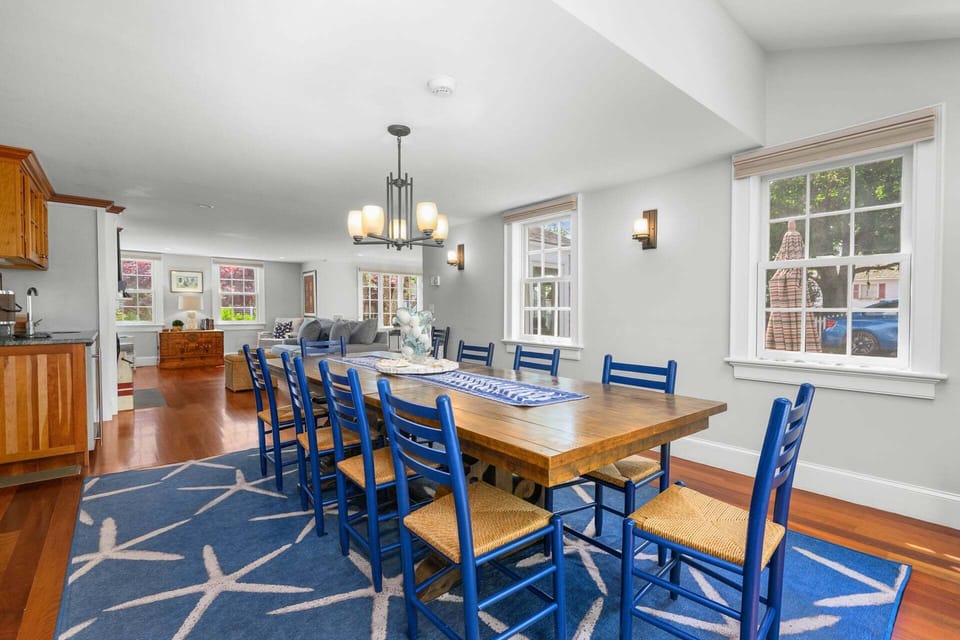 View from dining area to living room