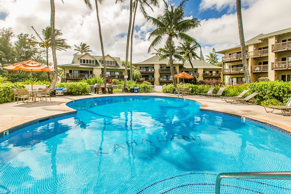 Heated pool and BBQ area