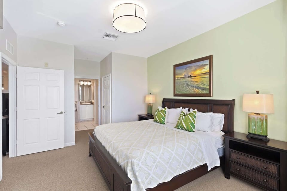 Master Bedroom with Private Entrance To Lanai; HDTV; Golf Course View;