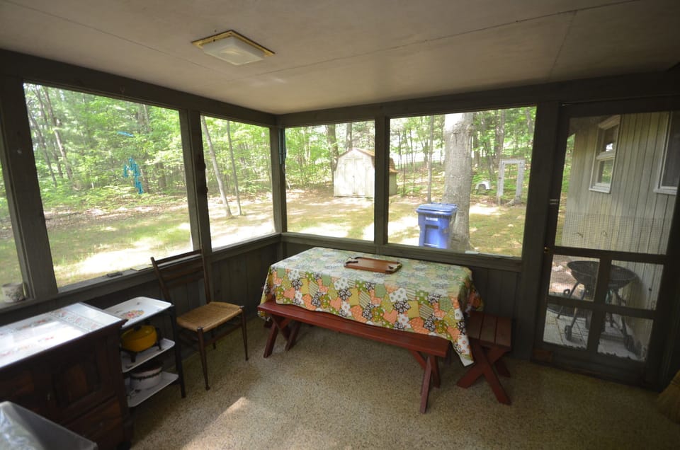 Screened in porch for outdoor dining