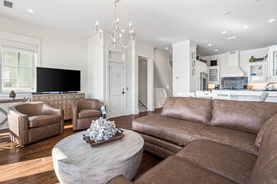 2nd Floor- Living Room, Dining Table and Kitchen