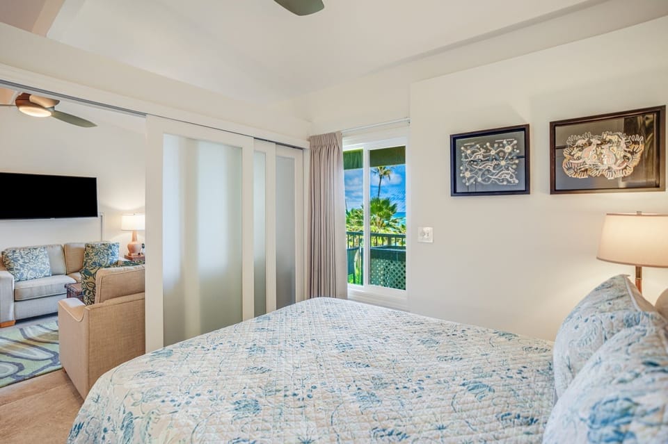 Queen Den Bedroom with Ocean Views