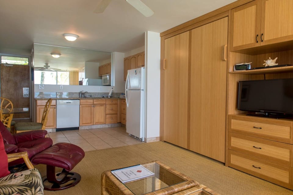Fully Equipped Kitchen in the this Studio - Large Flat Screen TV