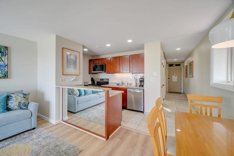 Living, Dining, and Kitchen