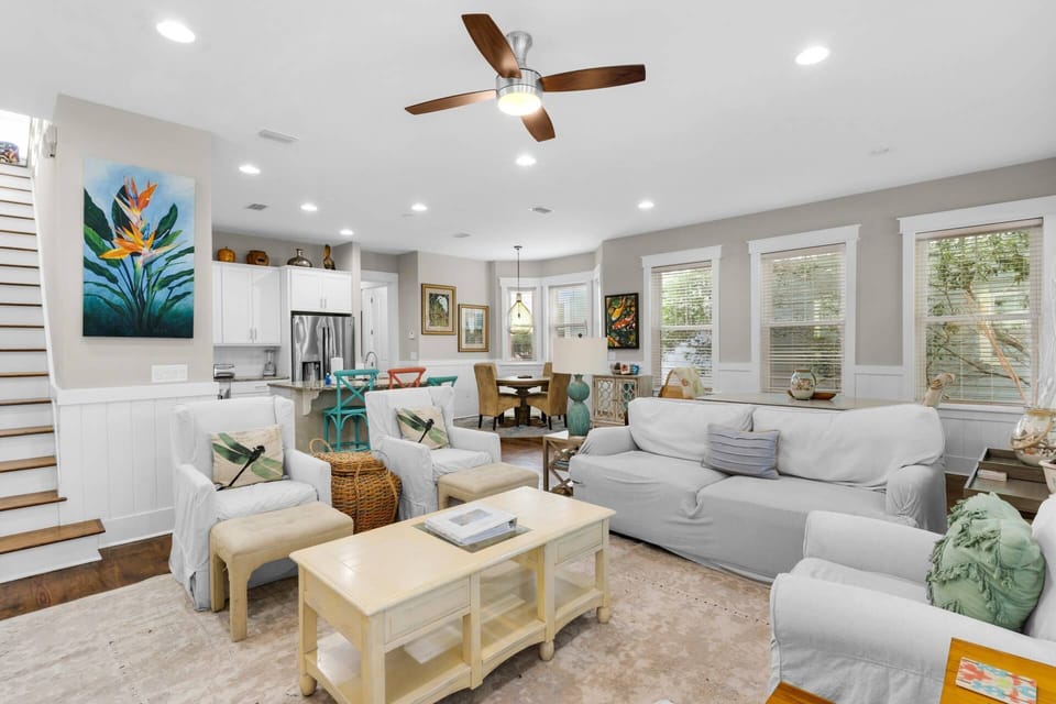 Open concept living/dining area flooded with natural light!
