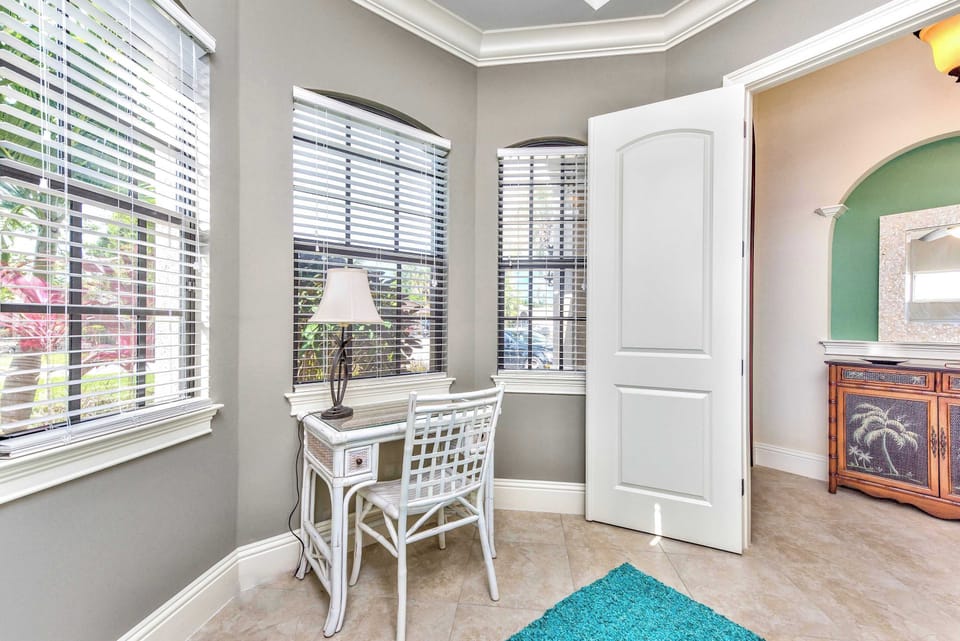 Desk in Private Den Area!