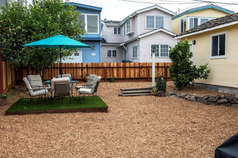 Fenced Backyard has a Gas BBQ