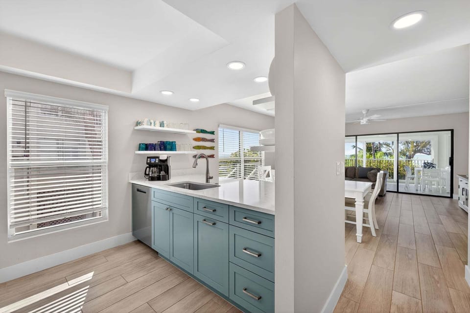 Kitchen with stainless steel appliances