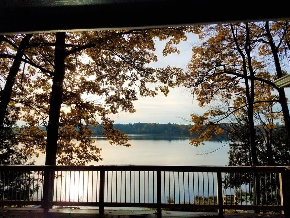 Fall morning on the deck