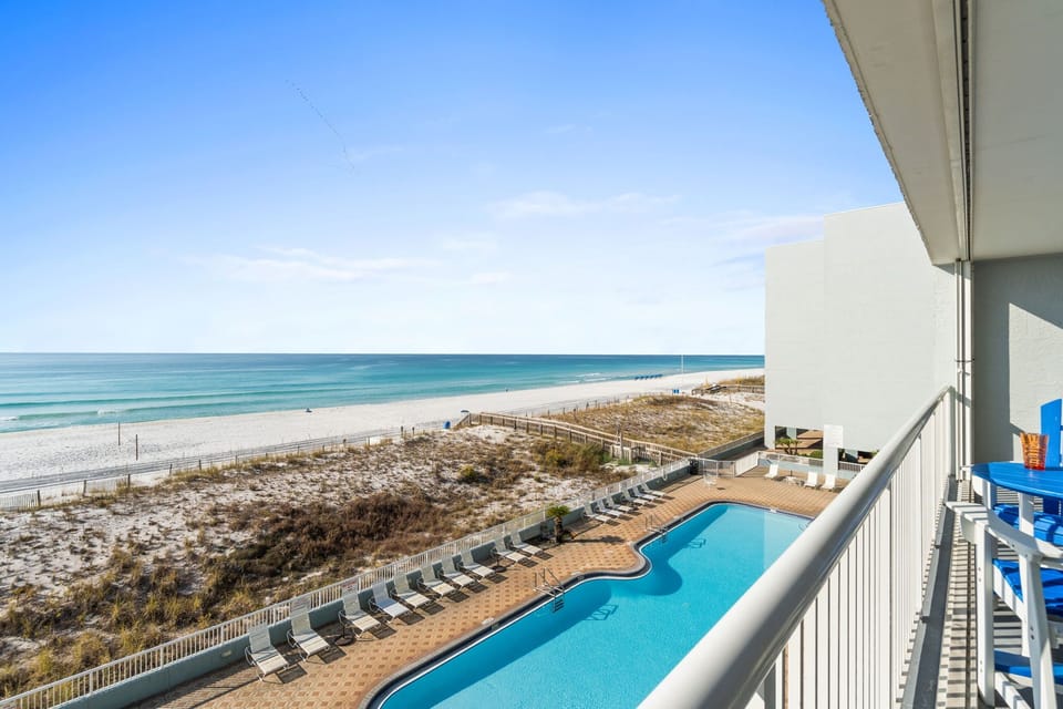 View of the pool - Plenty of lounge chairs in the pool area. You will sure find a spot for yourself!
