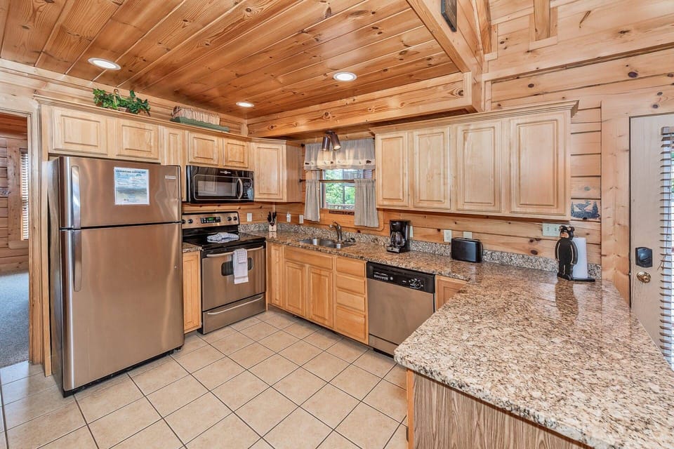 The heart of the home. The sleek granite countertops provide both style and functionality, perfect for meal prep or casual dining.