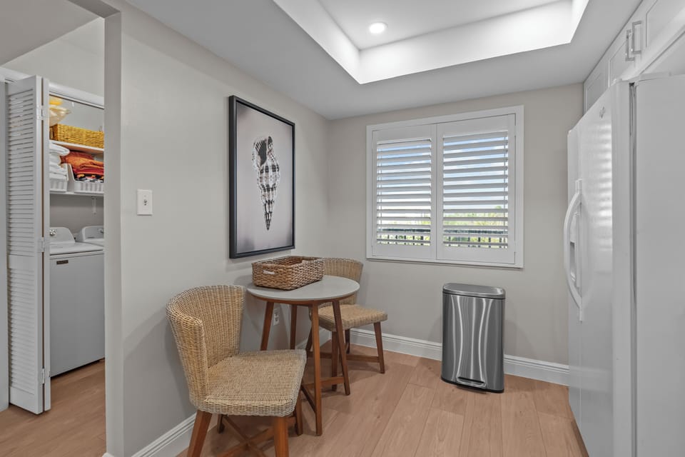 Kitchen with small table