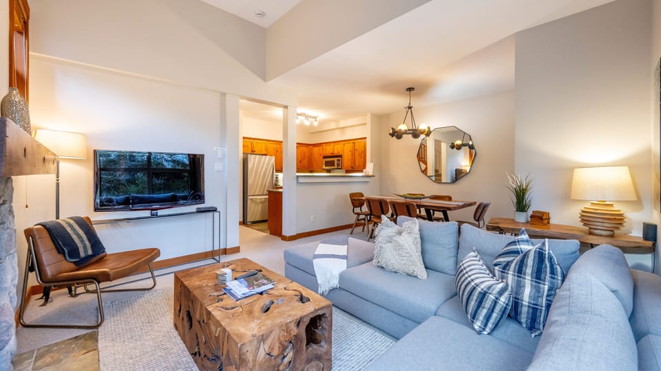 Main Floor - Living Room with Gas Fireplace