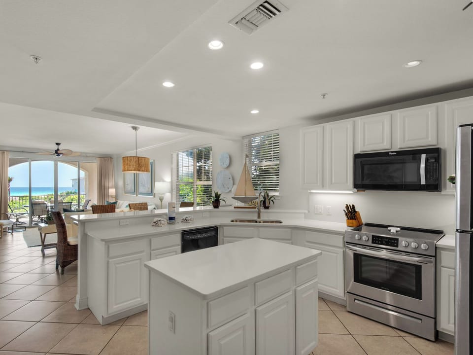 Enjoy cooking with a view