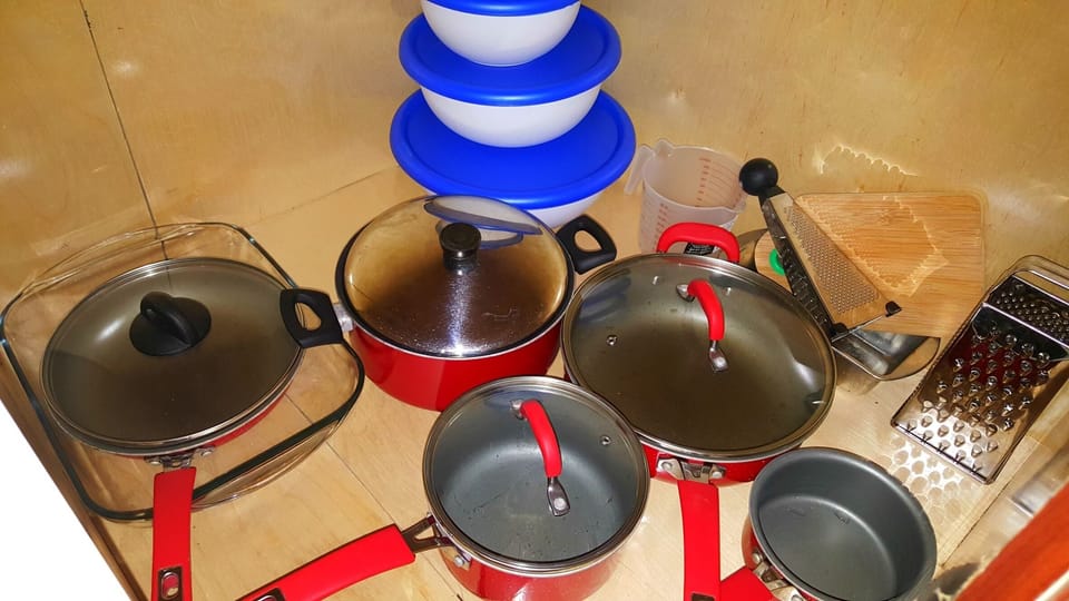 Silverwear, cookwear,  everything you need to cook your home cooked meals