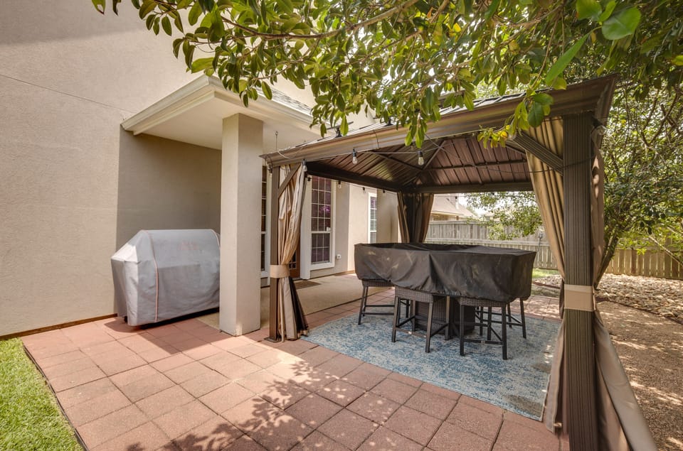 Private Patio | Traeger Pellet Grill | Covered Outdoor Dining