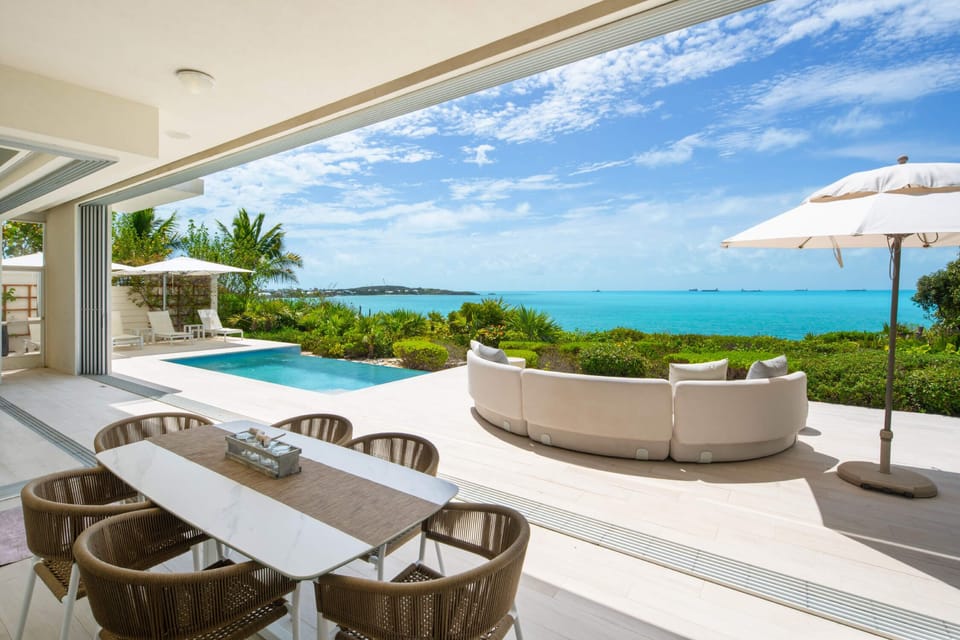The outdoor dining area is the perfect spot to enjoy lunch