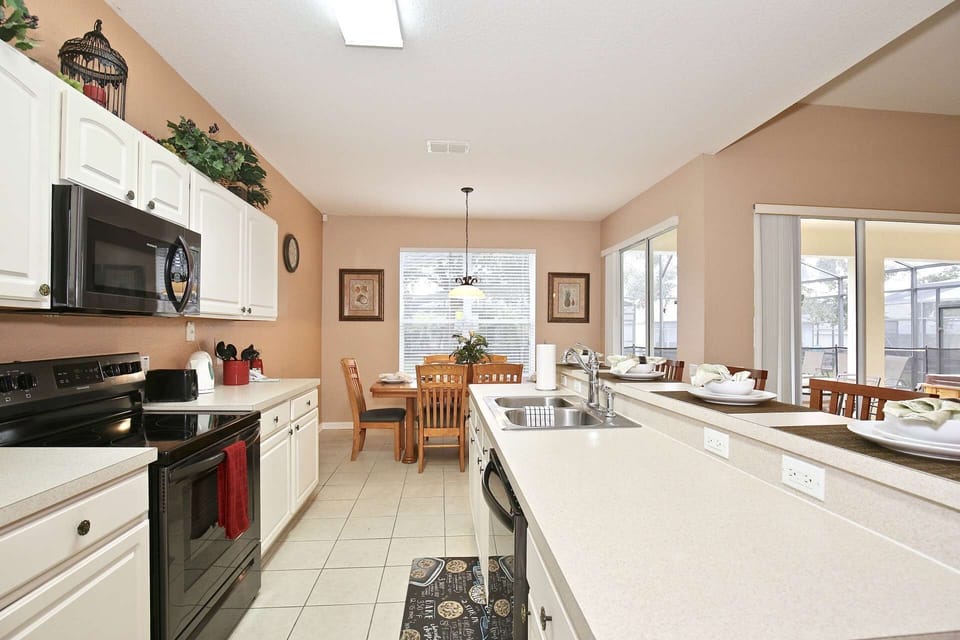 Fully Stocked Kitchen w/Brand New Black Stainless Steel Appliances