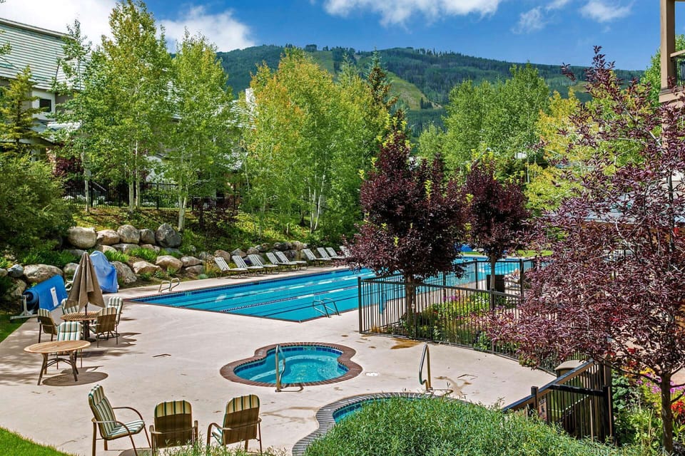 Year round hot tubs and pool for your enjoyment.
