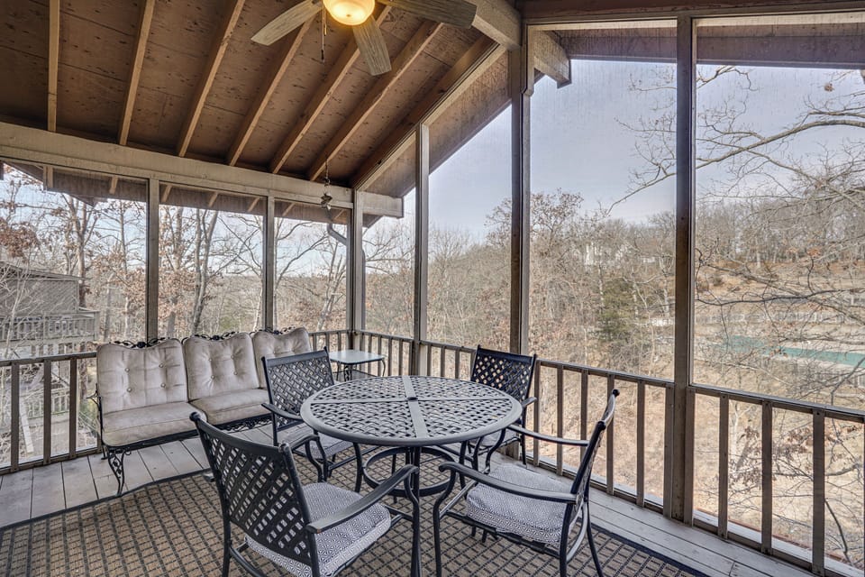 Osage Beach Vacation Rental | 3BR | 4BA | Stairs Required