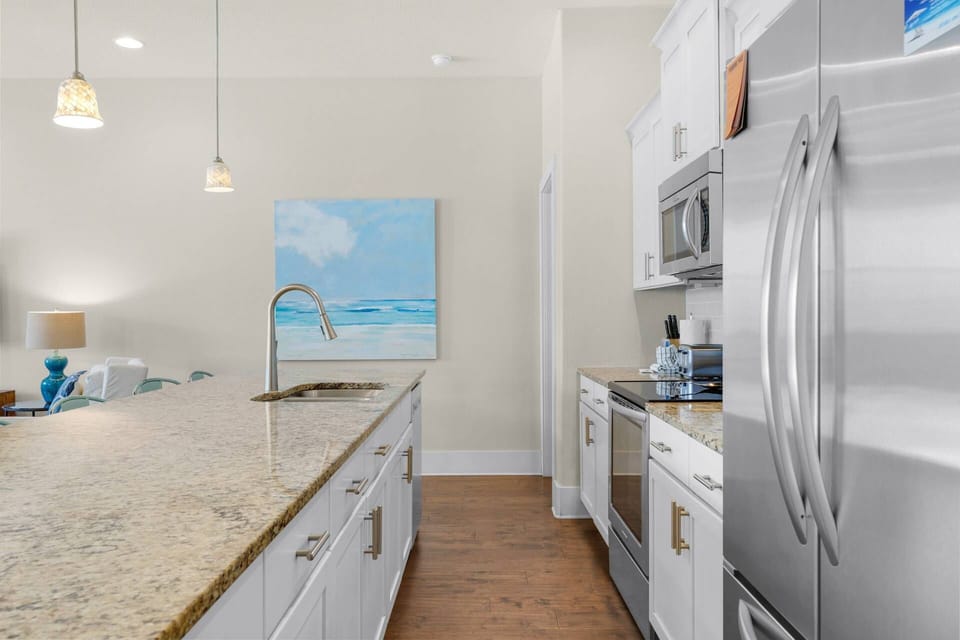 Large island in this well appointed kitchen