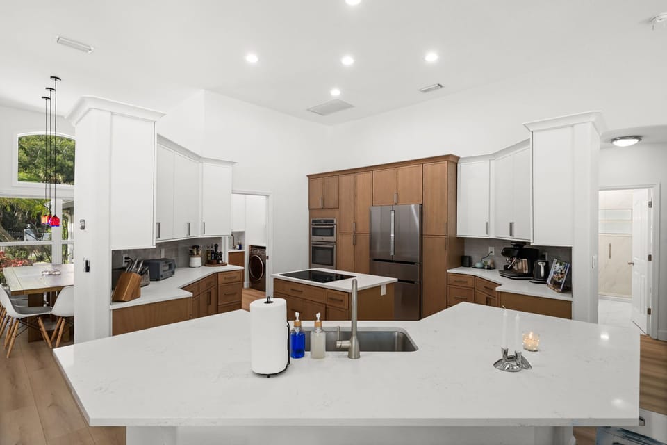 Breakfast bar seating for easy mornings