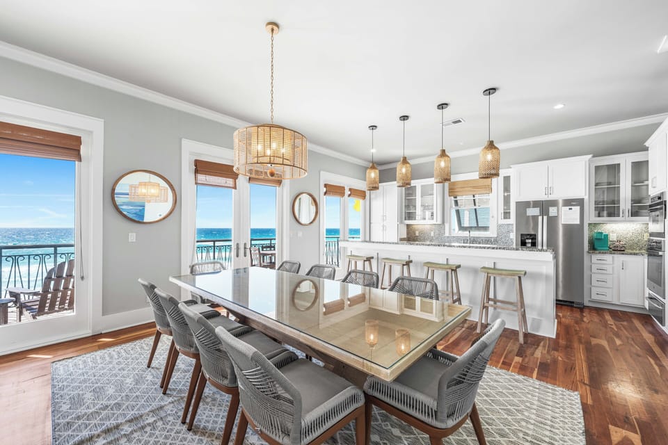 Dining Table for 10 and Bar Seating for 4