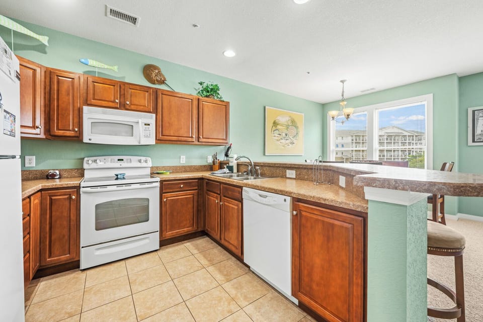 Kitchen with Bar Seating