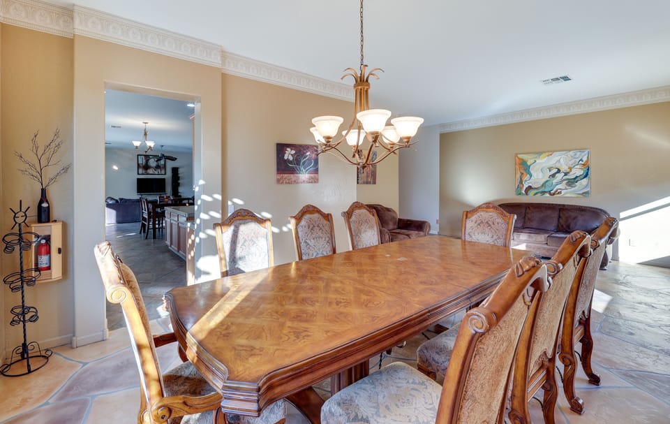 Formal Dining Room | Dishware & Flatware Provided | Main Level