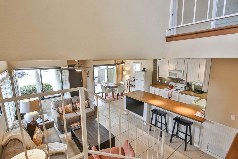 open floor plan dining/living room
