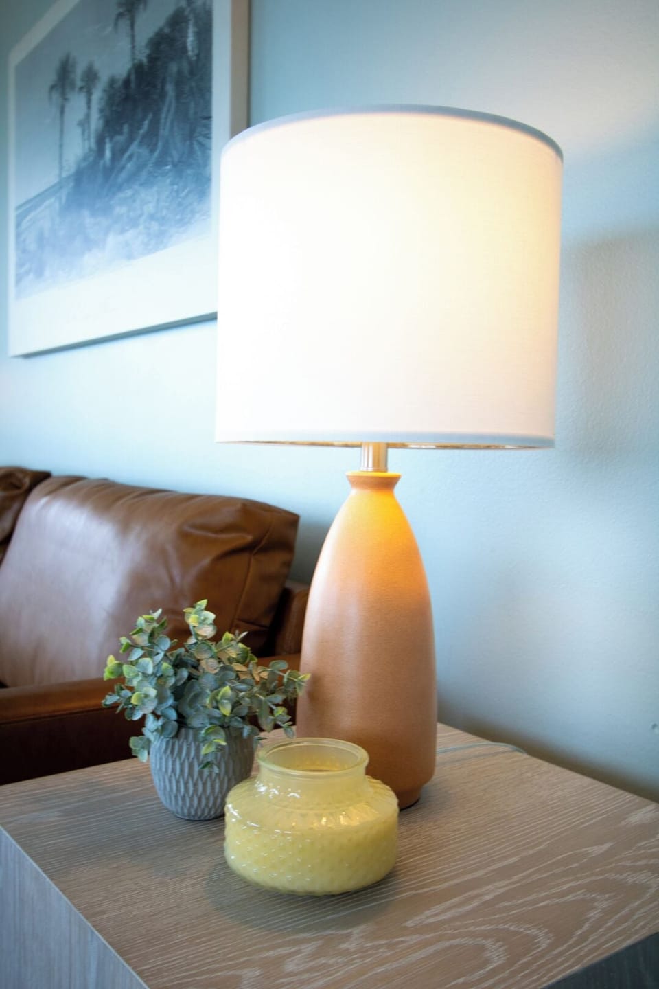 Warm lighting throughout