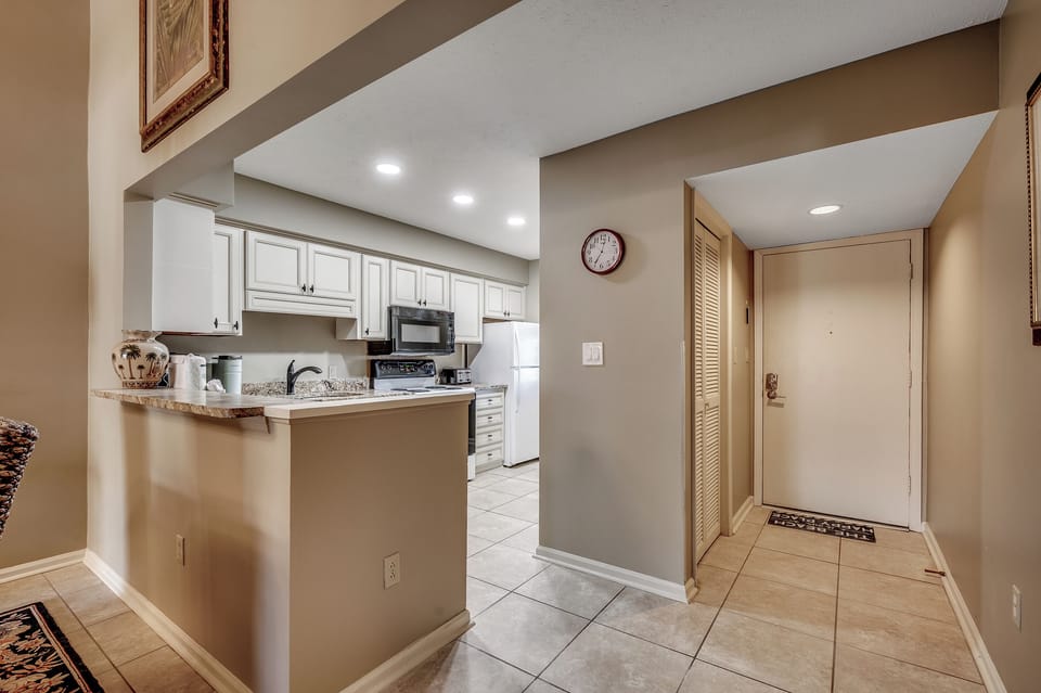 Kitchen to entry view