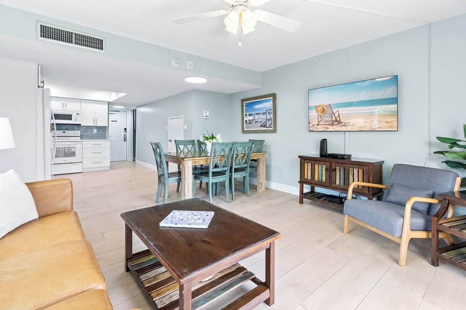 Dining table seats six