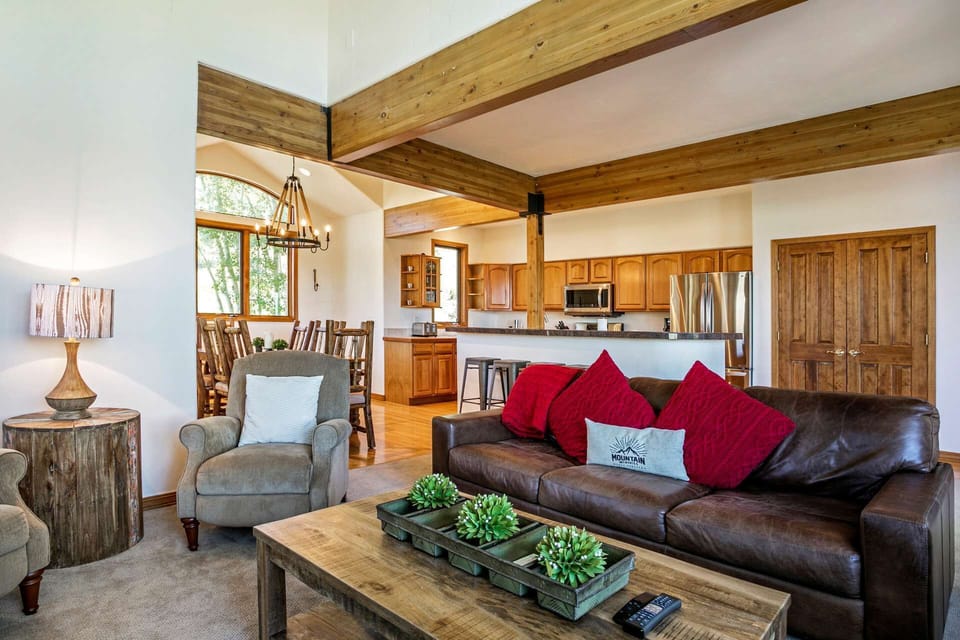 Open floor plan allows everyone to be together.