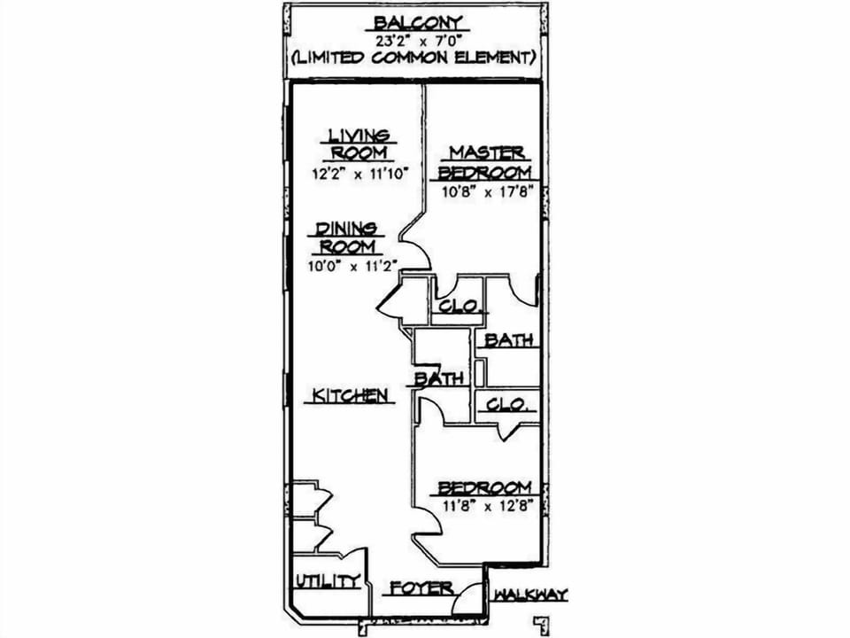 Floor Plan - Floor plan for unit 101