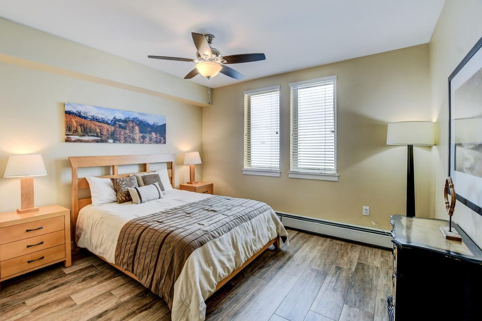 Guest Bedroom with Mountain Views in our Winter Park, Colorado Condominium