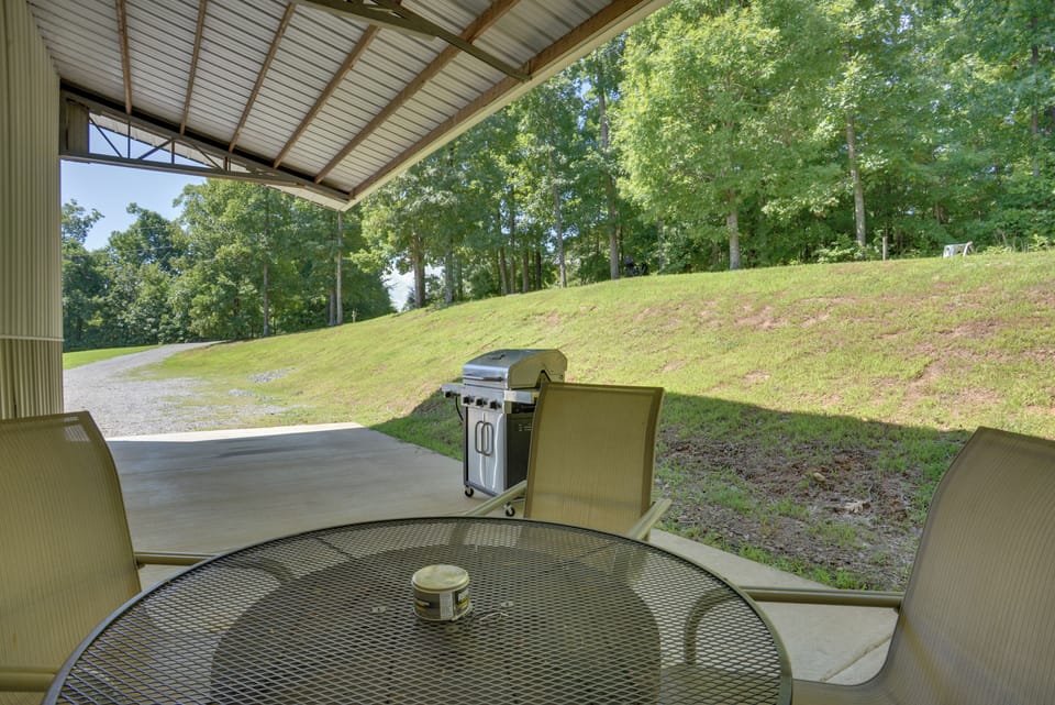 Gilbertsville Vacation Rental | 1BR | 1BA | 1,200 Sq Ft | Stairs to Access