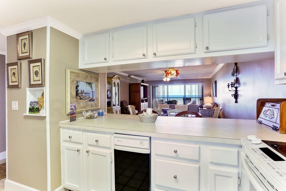Kitchen with Ocean View