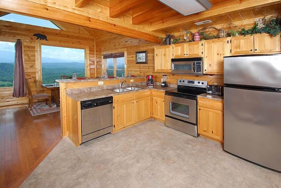 Fully Equipped Kitchen with a view