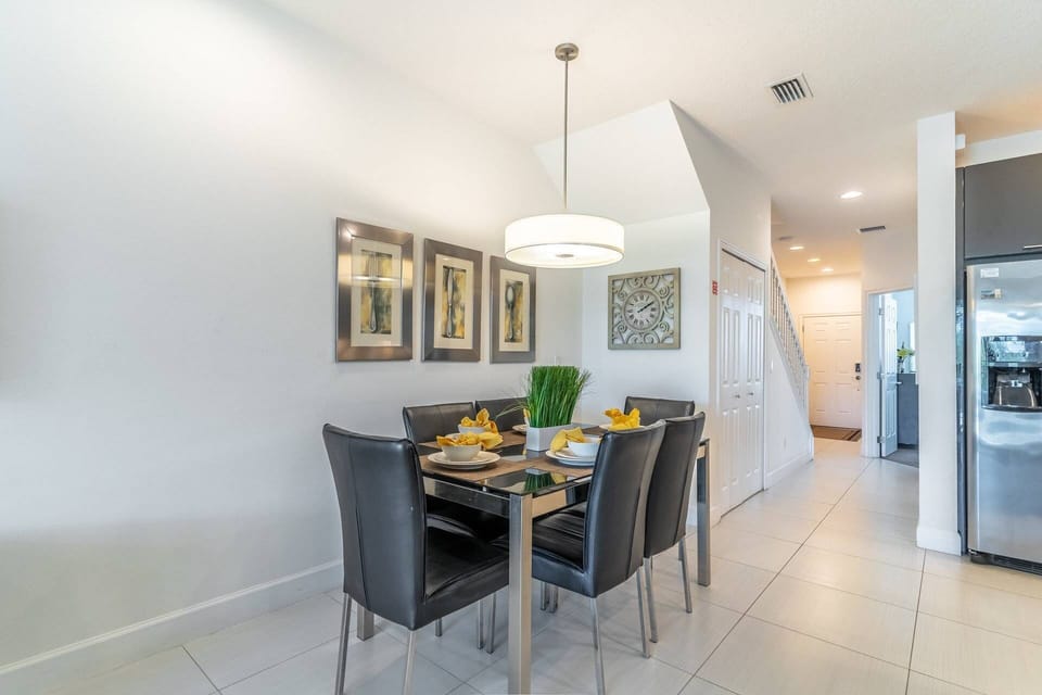 Bright Dining area with seating for 6