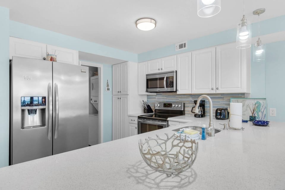 Kitchen is stocked with all the essentials to prepare any meal