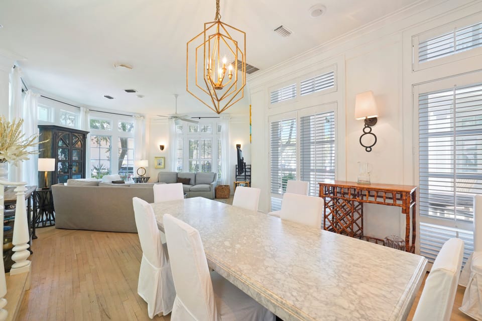 DINING TABLE WITH SEATING FOR UP TO 8