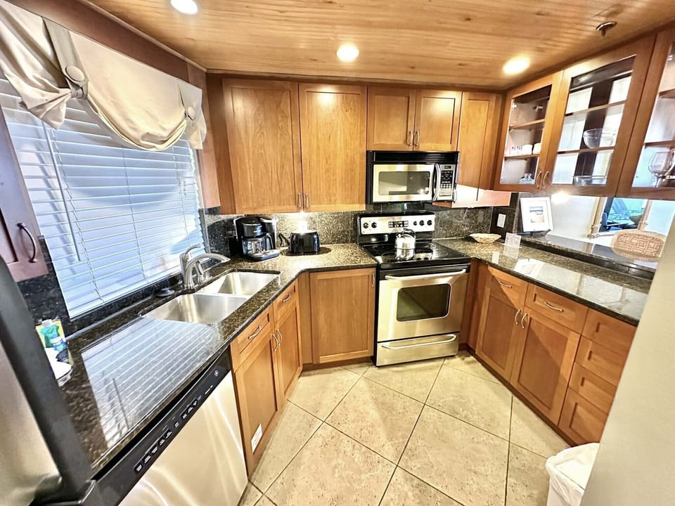 Fully stocked kitchen