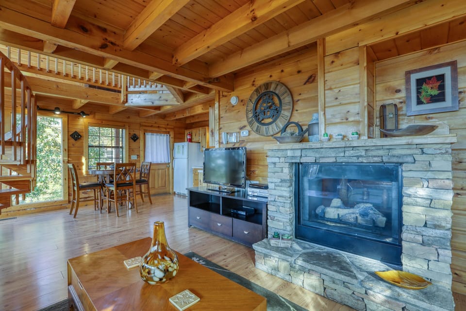 Great place to enjoy by the fireplace.