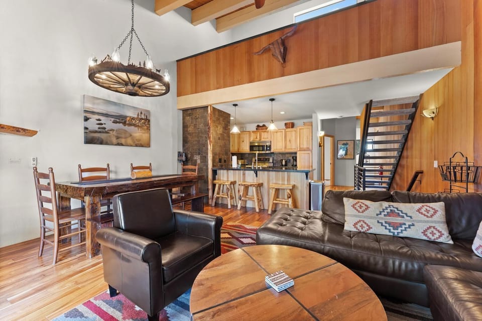 Living room and kitchen