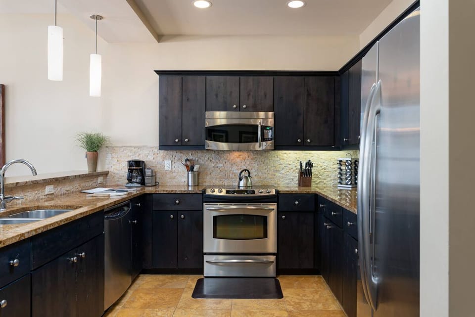 A chef's kitchen awaits with all your modern essentials